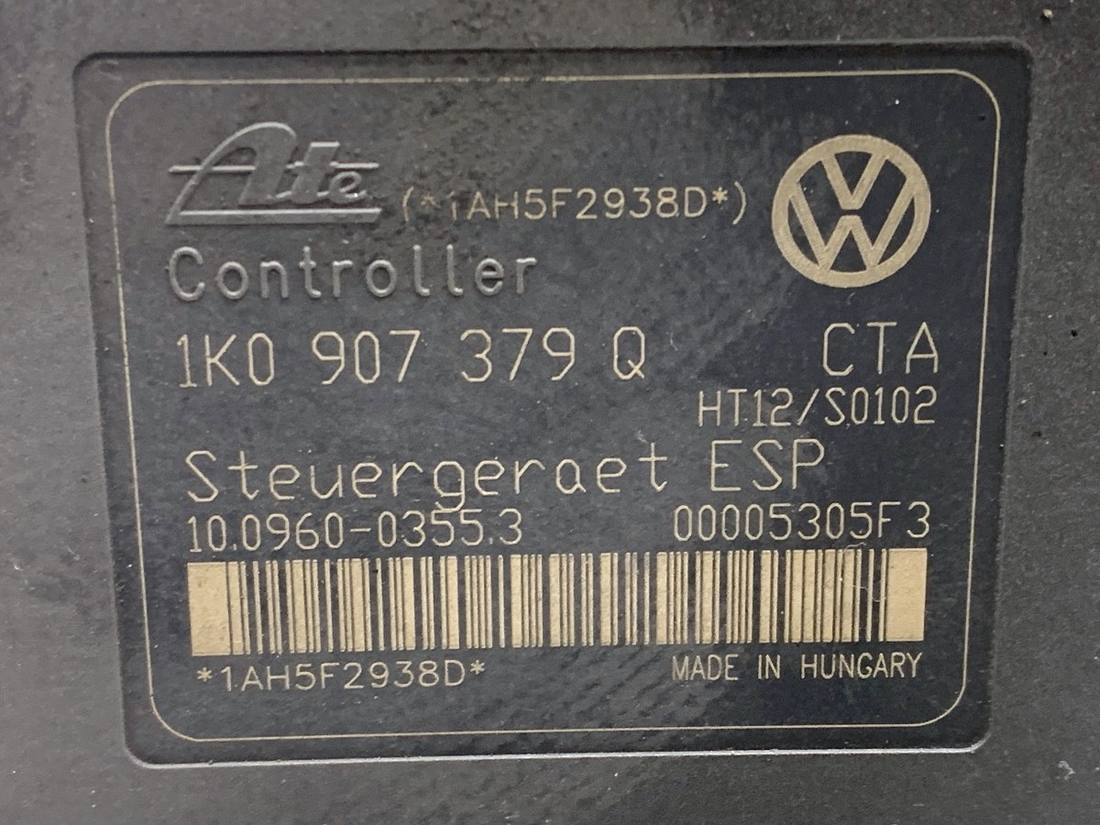 Блок керування ABS АБС Volkswagen Touran 1K0614517M — фото деталі 6