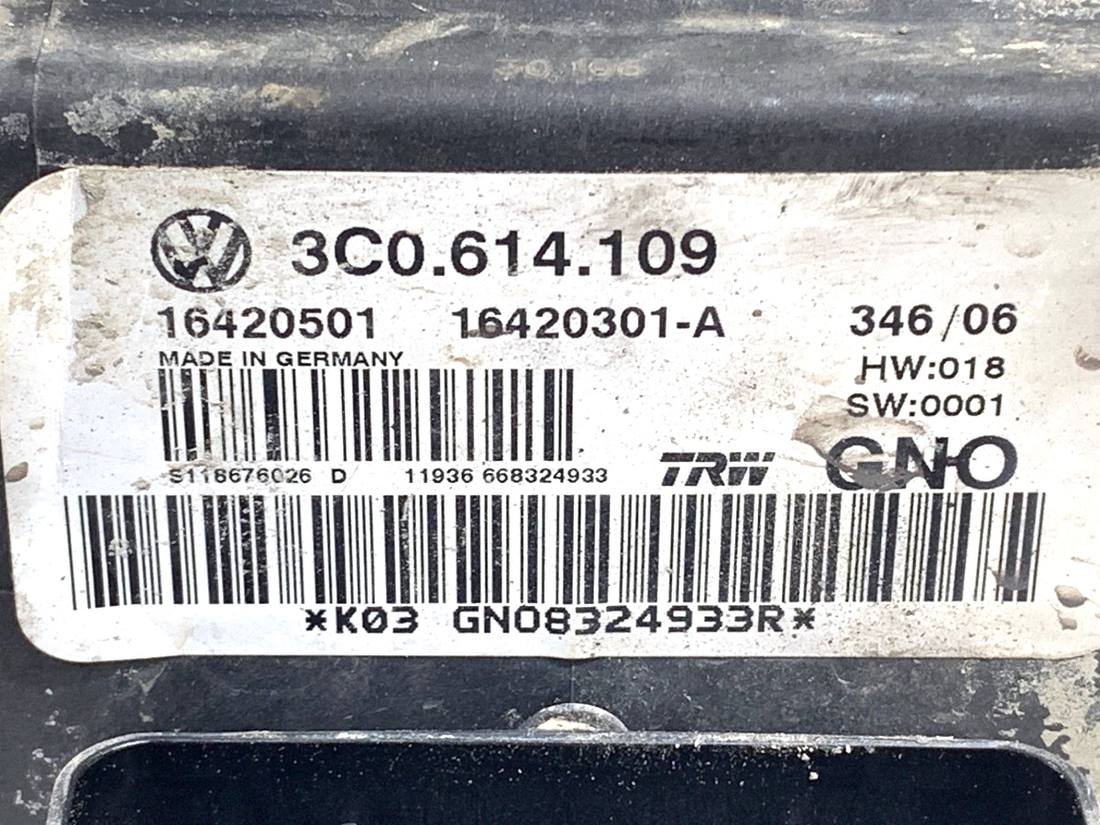 Блок керування ABS АБС Volkswagen Passat B6 3C0614109 — фото деталі 5