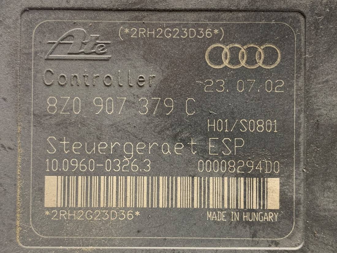 Блок керування ABS АБС Audi A2 8Z0614517E — фото деталі 5