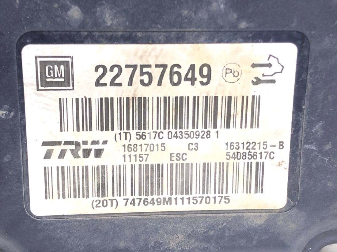 Блок керування ABS АБС Opel Insignia 22757649 — фото деталі 4