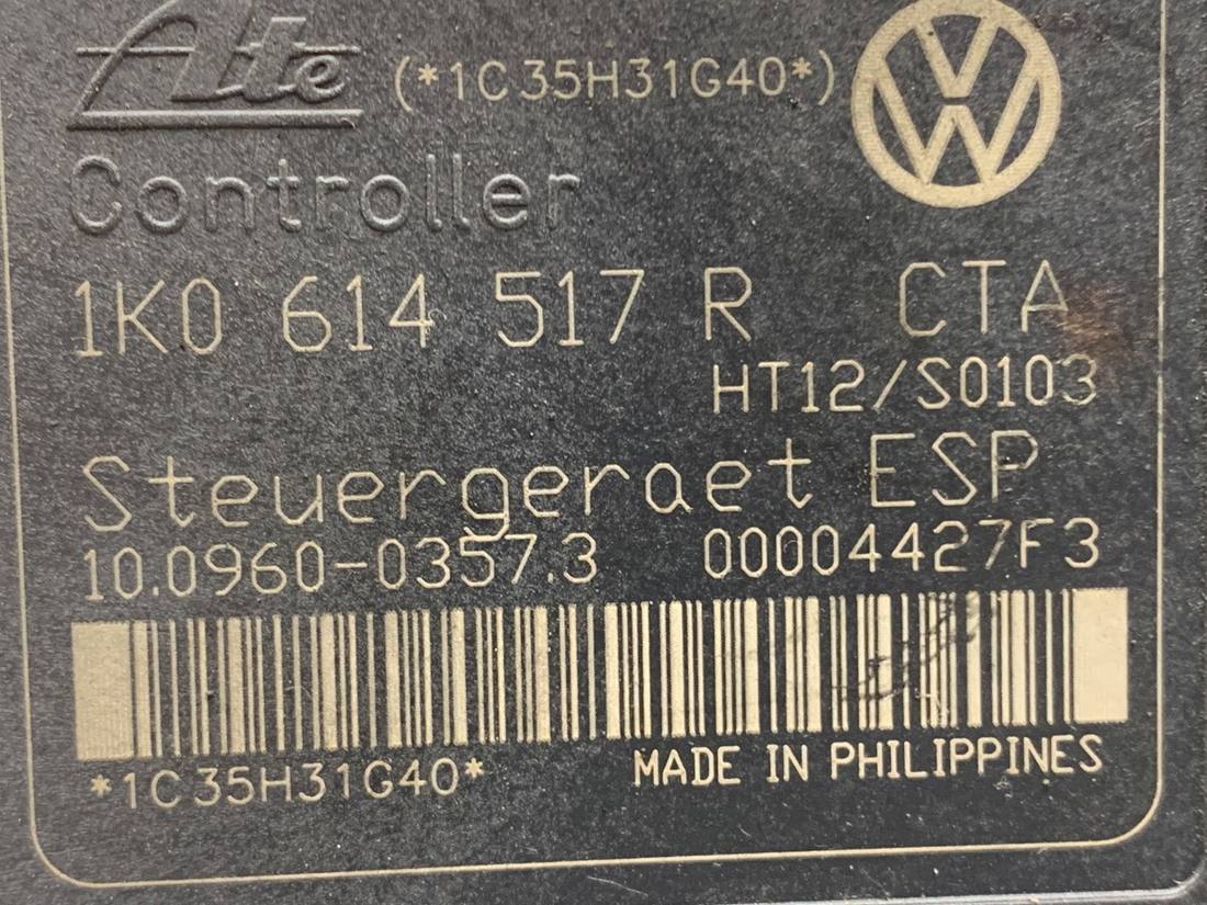 Блок керування ABS АБС Volkswagen Jetta 1K0614517R — фото деталі 5
