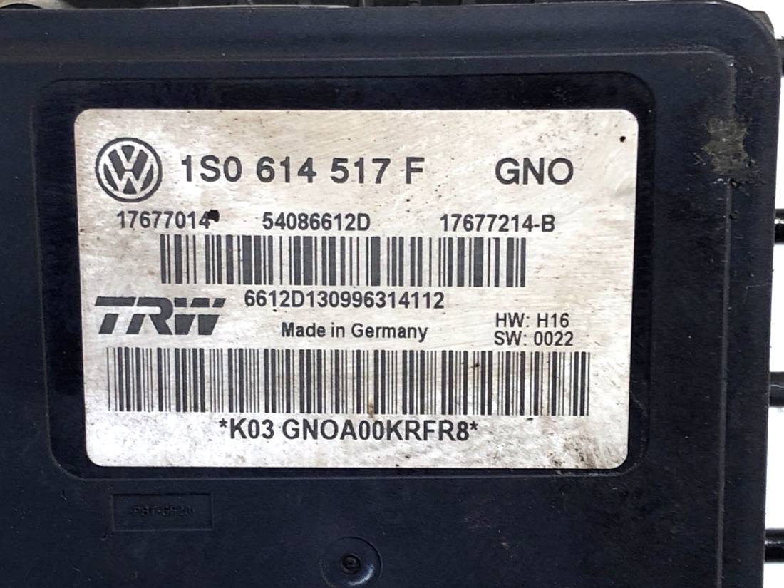 Блок керування ABS АБС Skoda Citigo 1S0614517F — фото деталі 6
