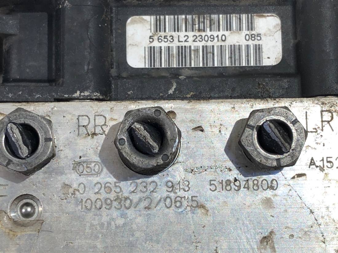 Блок керування ABS АБС Fiat Punto 0265232913 — фото деталі 6
