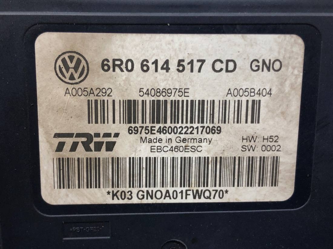 Блок керування ABS АБС Skoda Rapid 6R0614517CD — фото деталі 4