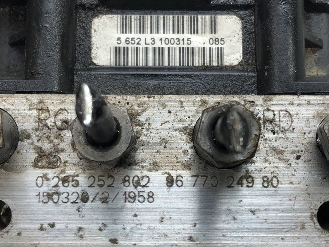 Блок керування ABS АБС Citroen C4 0265952289 — фото деталі 9