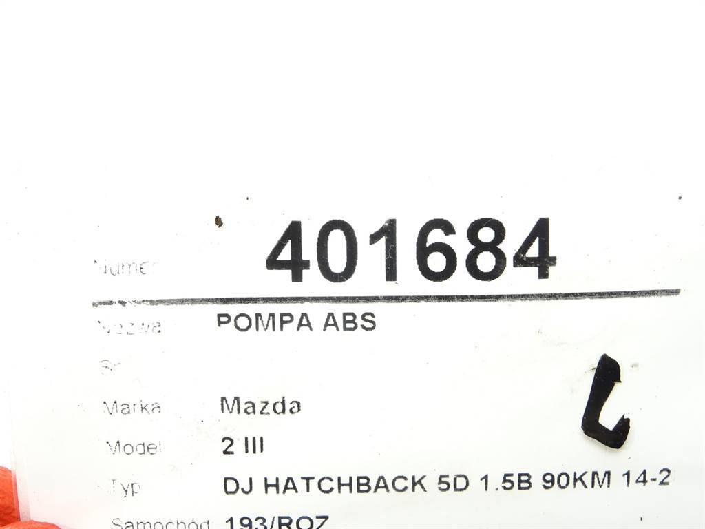 Блок керування ABS АБС Mazda 2 DG7R437A0 — фото деталі 7