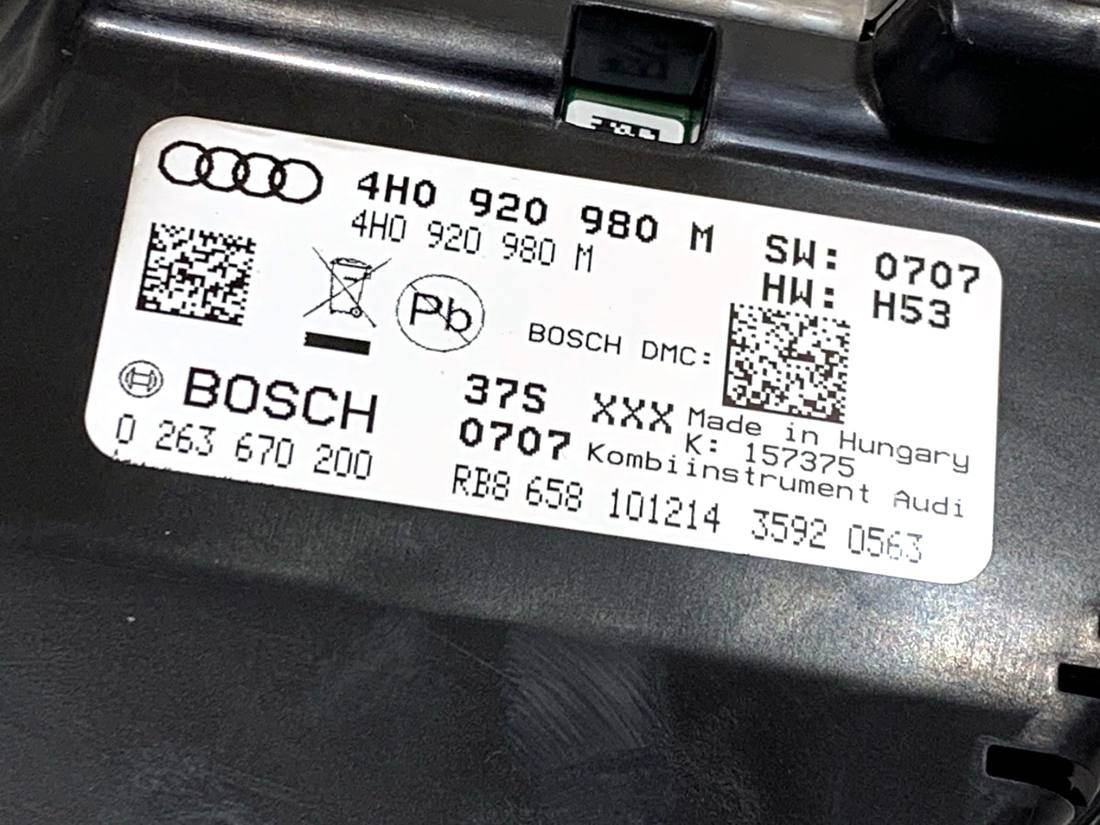 Щиток приладів Audi A8 D4 4H0920980M — фото деталі 5