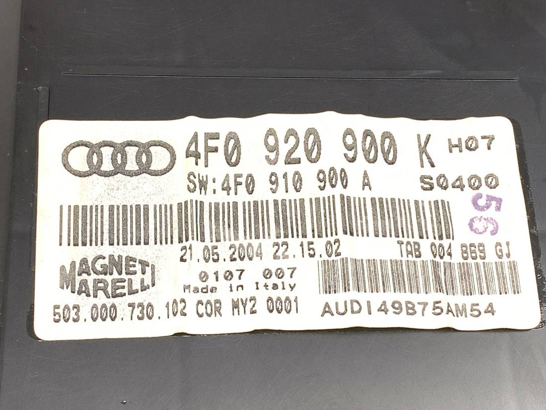 Щиток приборов Audi A6 C6 4F0920900K — фото детали 4