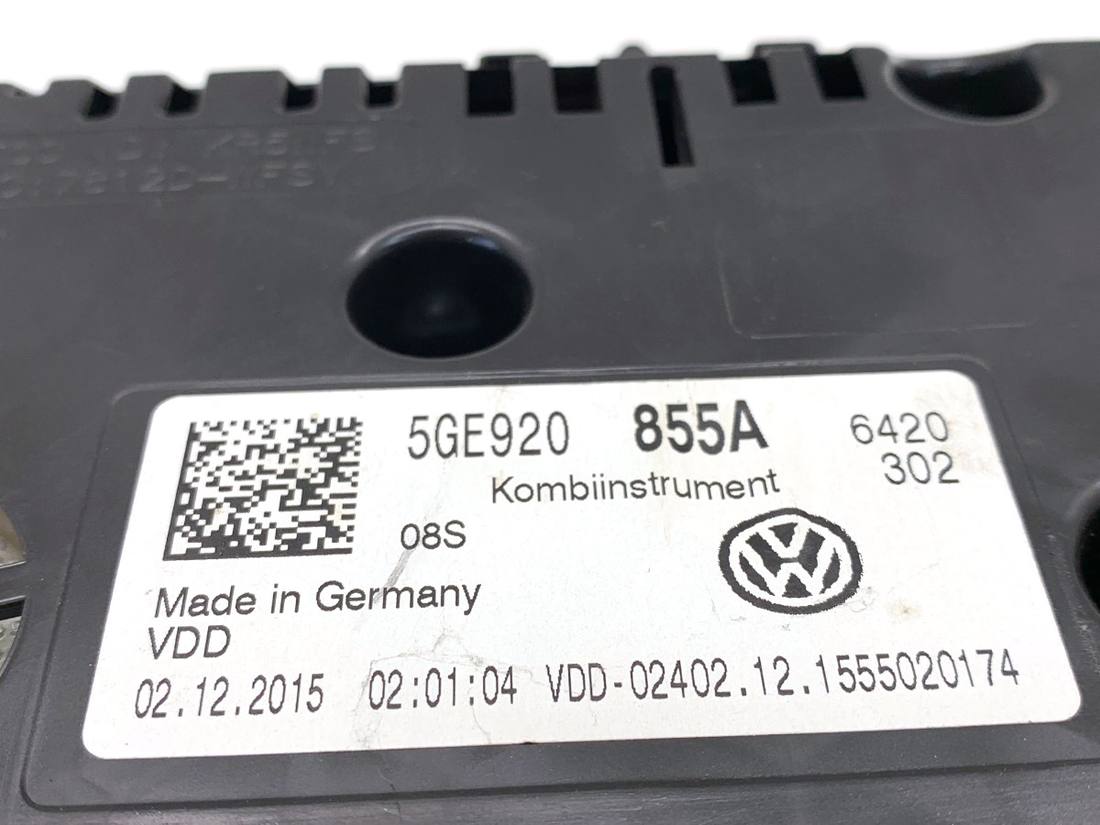Щиток приборов Volkswagen Golf 7 5GE920855A — фото детали 5