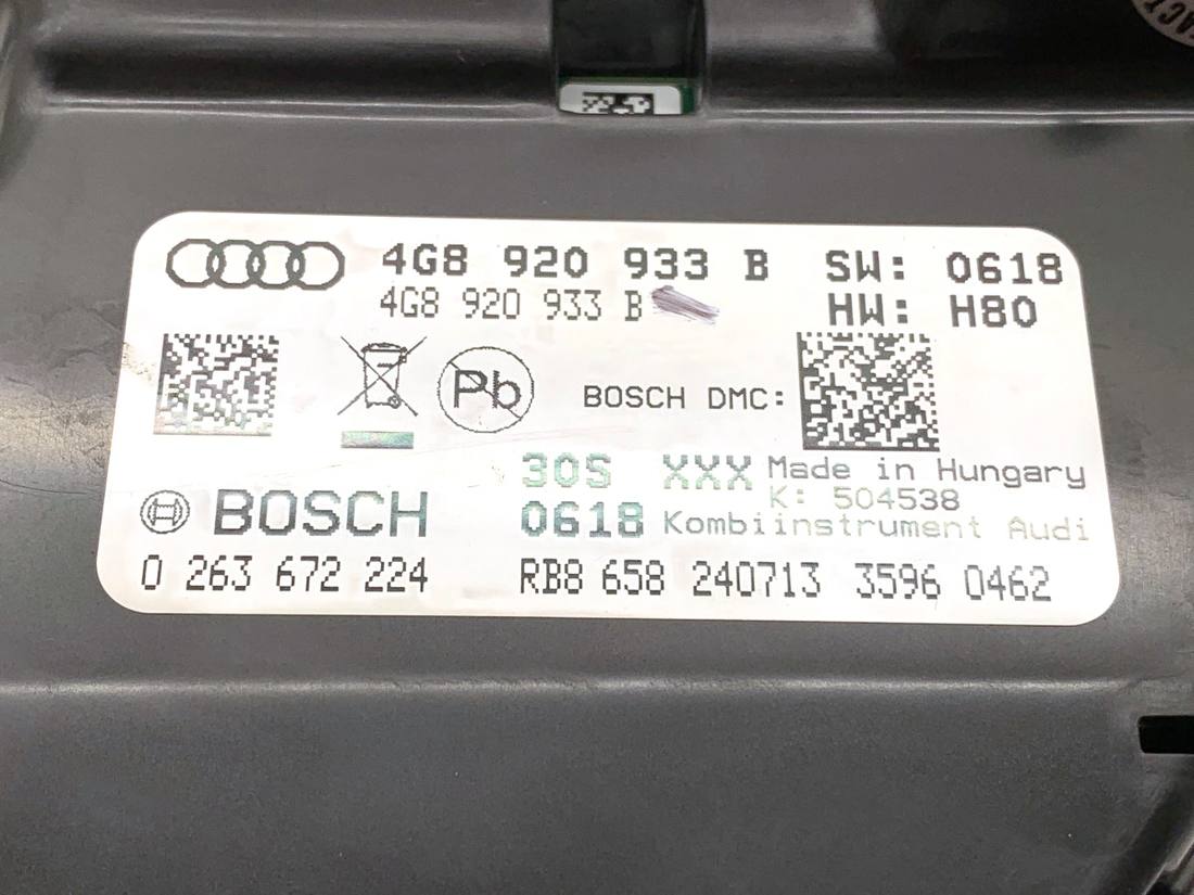 Щиток приборов Audi A6 C7 4G8920933B — фото детали 5