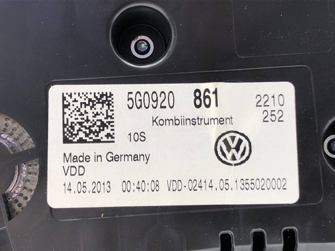 Щиток приборов Volkswagen Golf 7 5G0920861 — фото детали 4