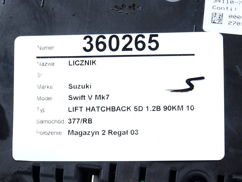 Щиток приборов Suzuki Swift 34110-78P02 — фото детали 6