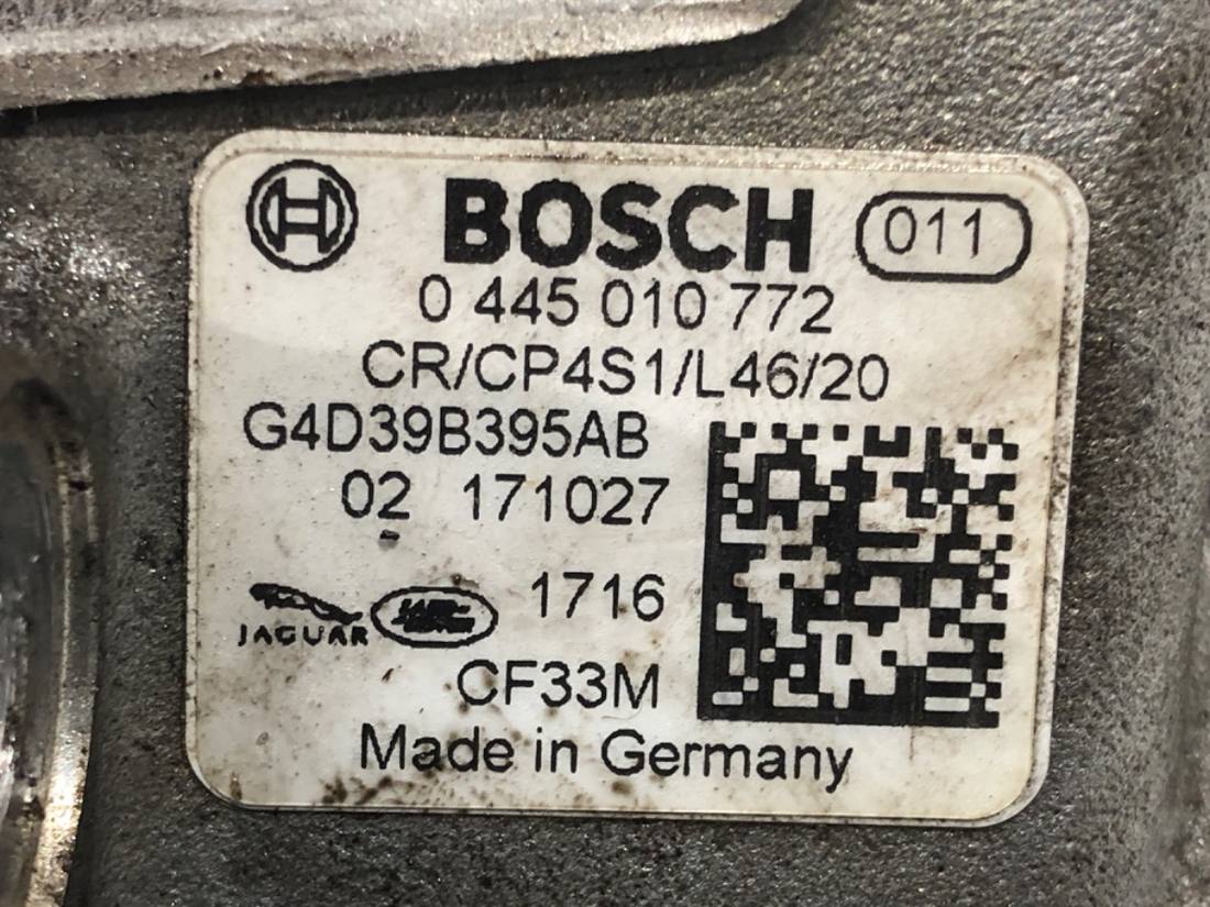 ТНВД паливний насос високого тиску Jaguar XE G4D39B395AB 0445010772 — фото деталі 4