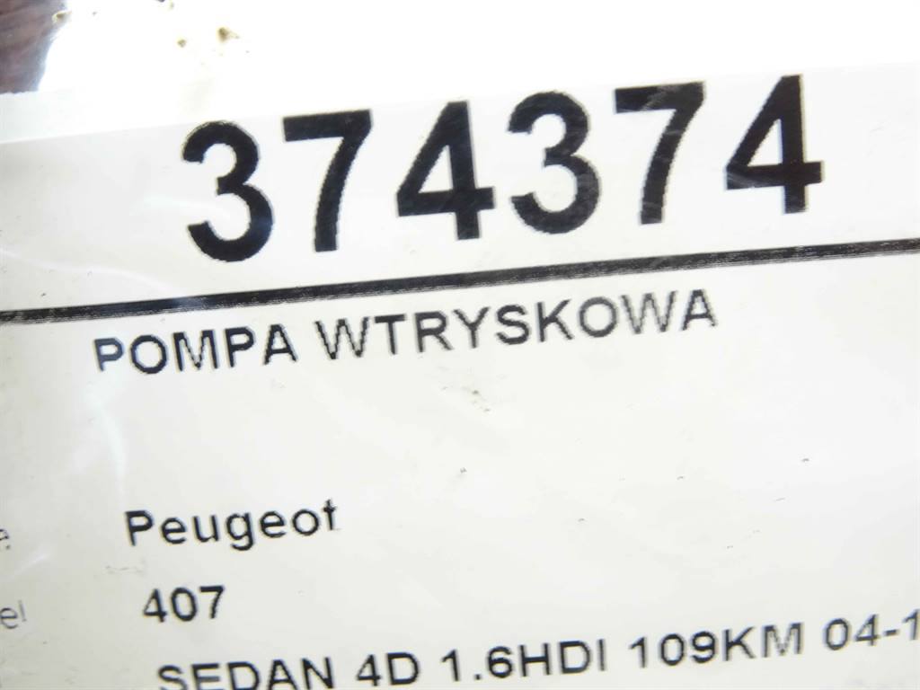 ТНВД паливний насос високого тиску Peugeot 407 9HZ — фото деталі 4
