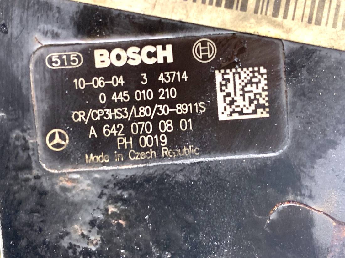 ТНВД паливний насос високого тиску Mercedes E W212 0445010210 A6420700801 — фото деталі 6