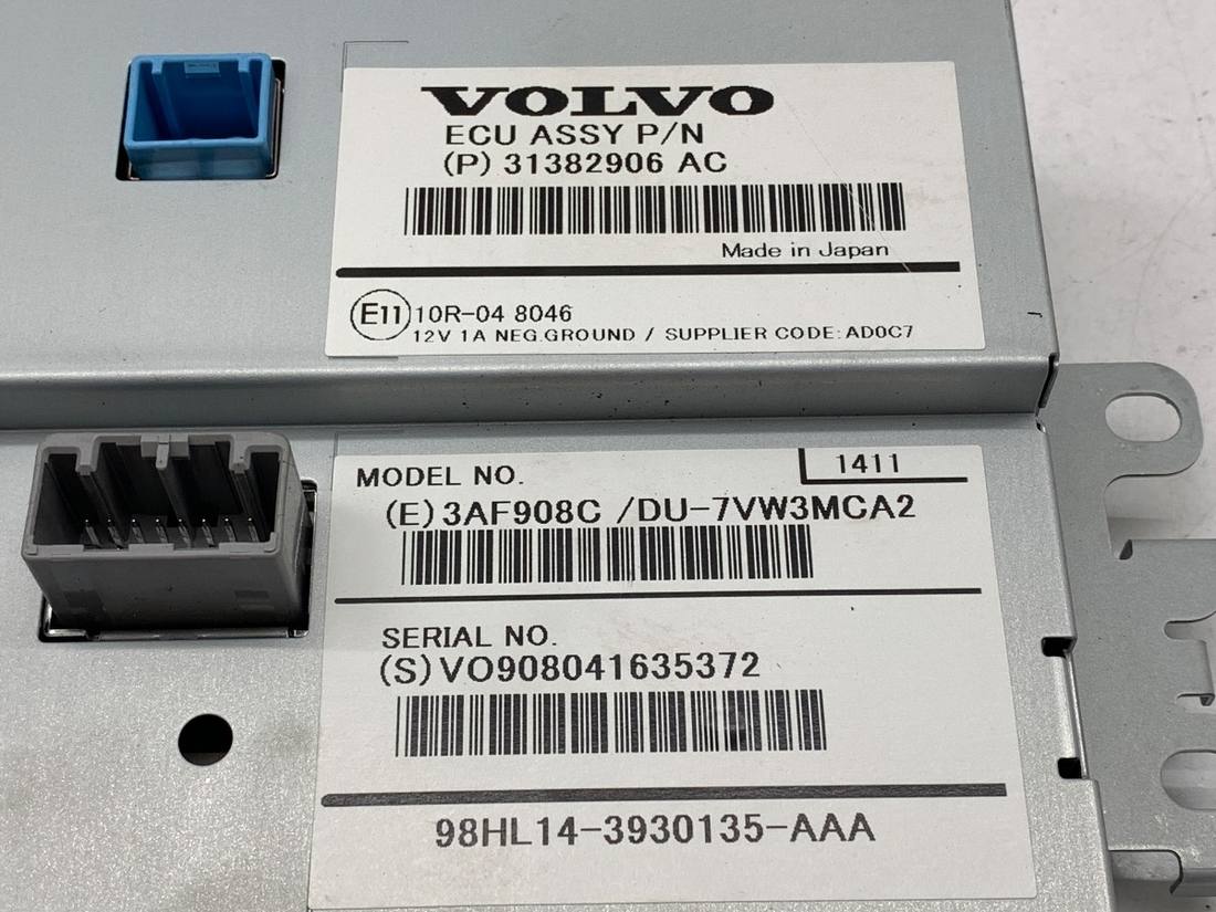 Монітор дисплей бортовий комп'ютер Volvo V40 31382906AC — фото деталі 3