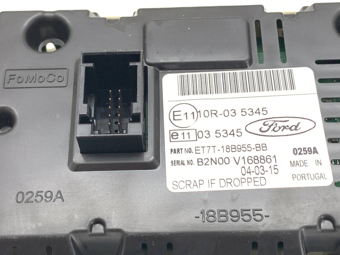 Монітор дисплей бортовий комп'ютер Ford Fiesta ET7T-18B955-BB — фото деталі 3