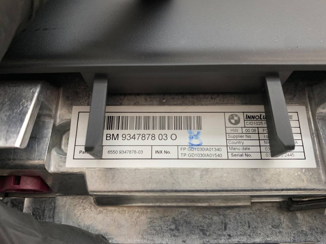 Монітор дисплей бортовий комп'ютер BMW X5 F15 9347878 — фото деталі 5