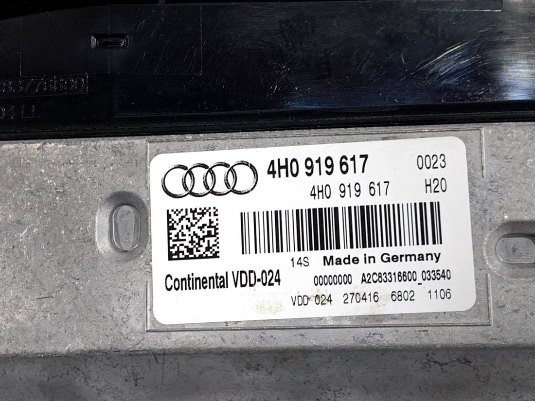 Монітор дисплей бортовий комп'ютер Audi A8 D4 4H0919617 — фото деталі 5
