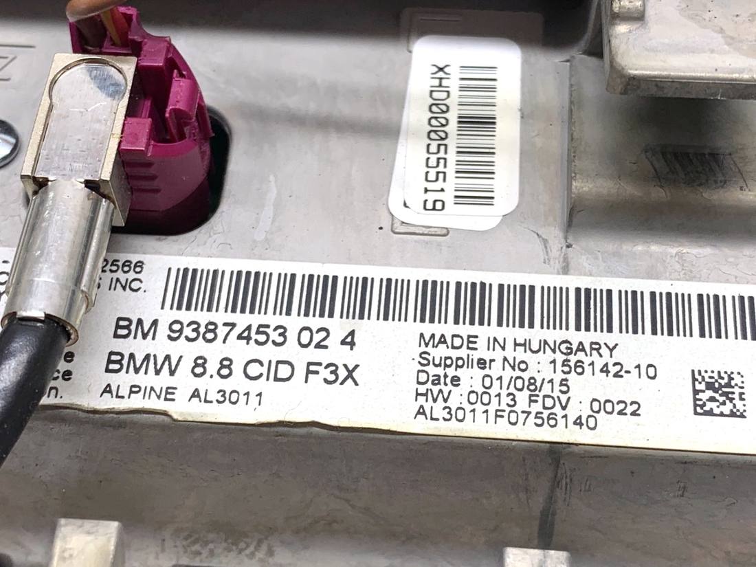 Монітор дисплей бортовий комп'ютер BMW 3 F34 9387453 — фото деталі 5