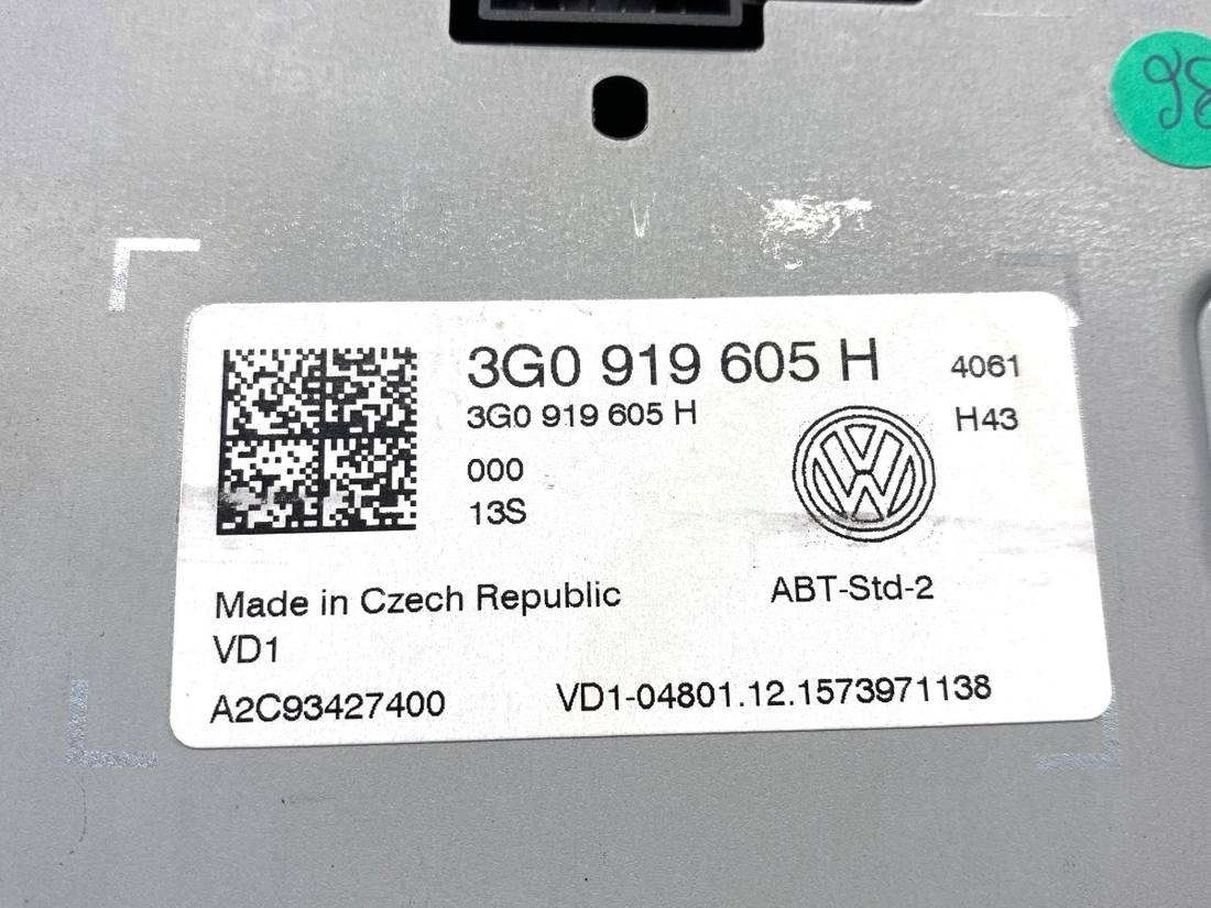 Монітор дисплей бортовий комп'ютер Volkswagen Golf 7 3G0919605H — фото деталі 5