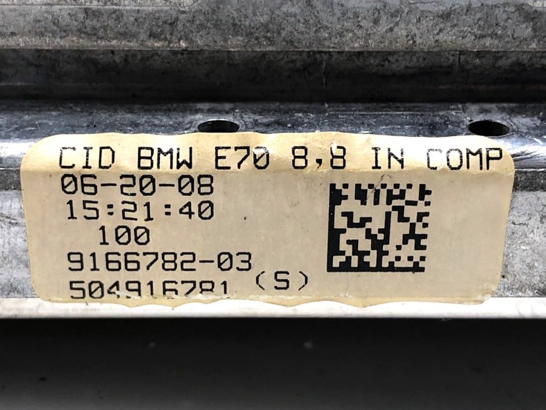 Монітор дисплей бортовий комп'ютер BMW X6 9166782 — фото деталі 5