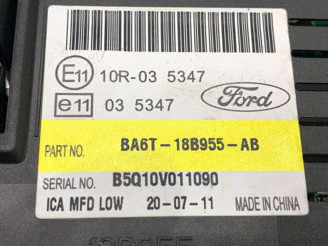 Монітор дисплей бортовий комп'ютер Ford Fiesta BA6T-18B955-AB — фото деталі 4