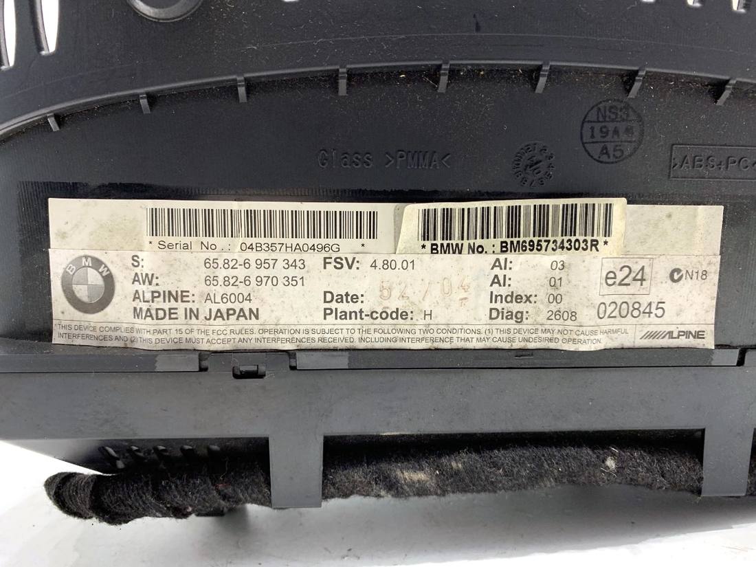 Монітор дисплей бортовий комп'ютер BMW 6 F06 6957343 — фото деталі 5