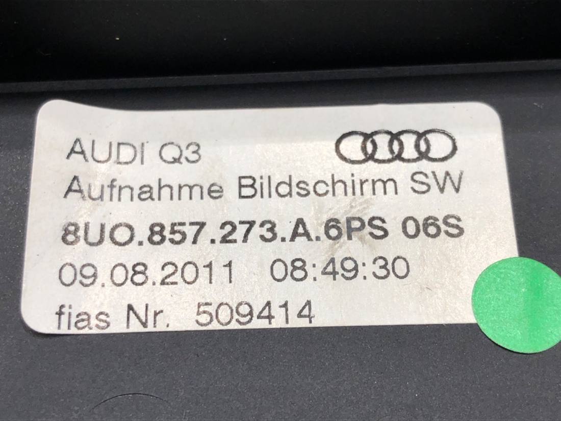 Монітор дисплей бортовий комп'ютер Audi Q3 8U0857273A — фото деталі 6