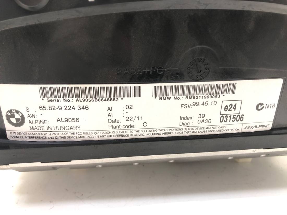 Монітор дисплей бортовий комп'ютер BMW 3 E90 9224346 — фото деталі 4