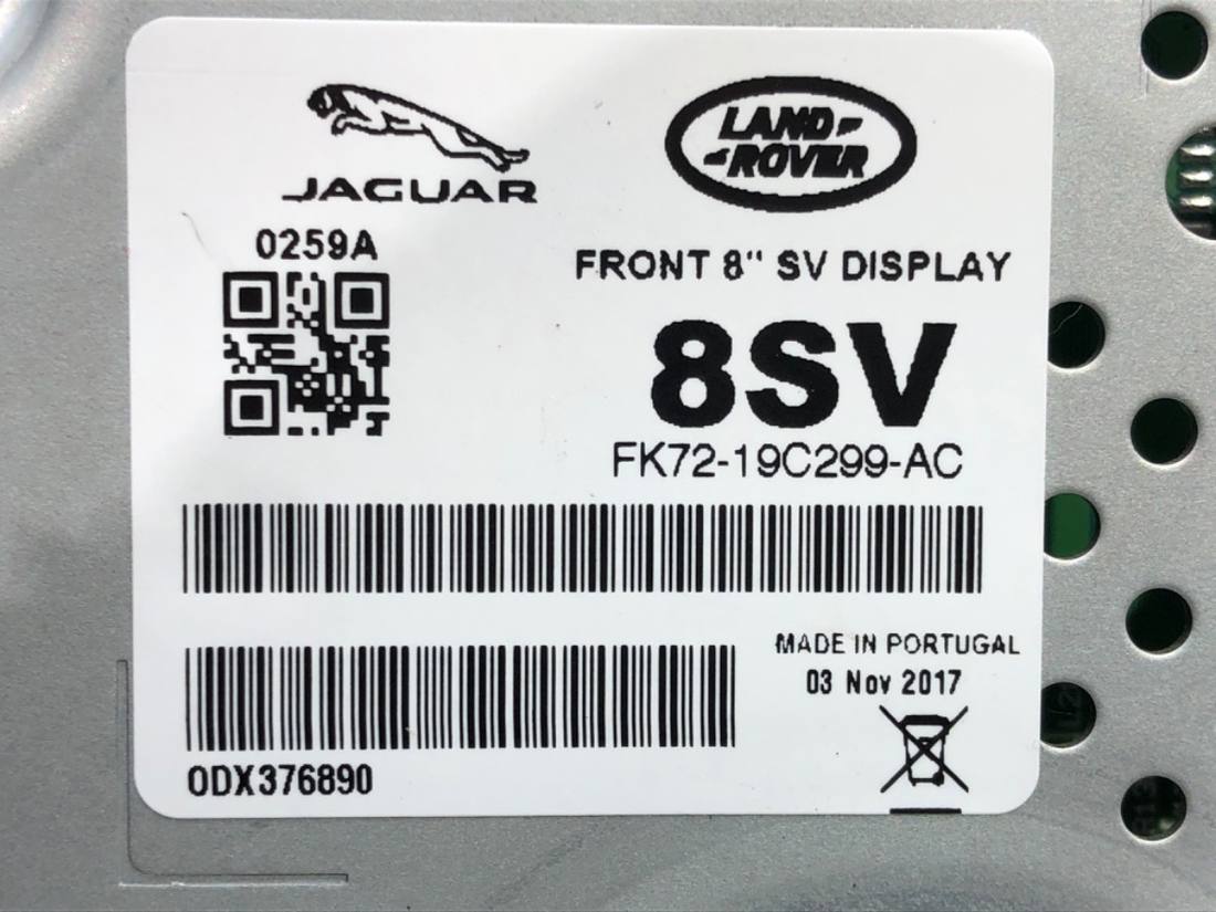 Монітор дисплей бортовий комп'ютер Jaguar XE FK72-19C299-AC — фото деталі 4