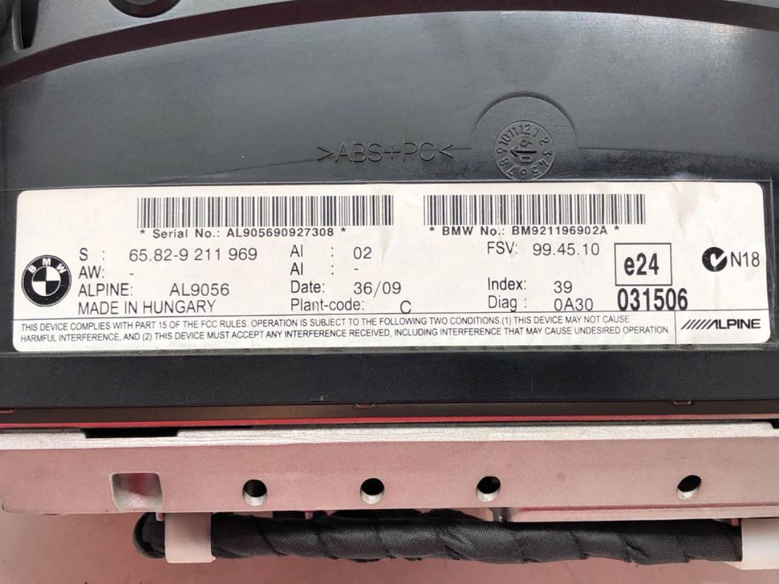 Монітор дисплей бортовий комп'ютер BMW 6 F06 9211969 — фото деталі 5