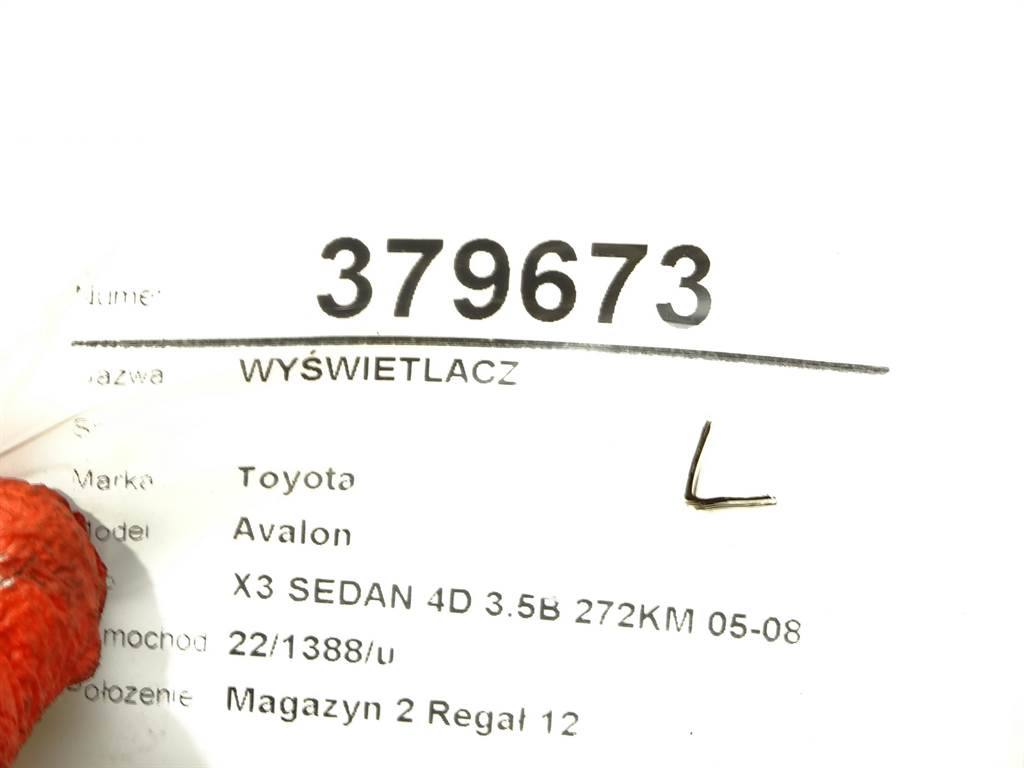 Монітор дисплей бортовий комп'ютер Toyota Avalon 83290-07100-00 — фото деталі 5