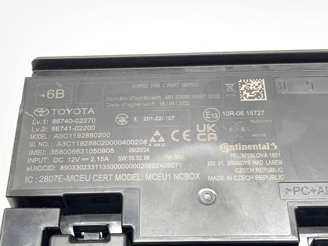 Блок керування модуль Toyota Yaris 3 86740-02270 — фото деталі 4