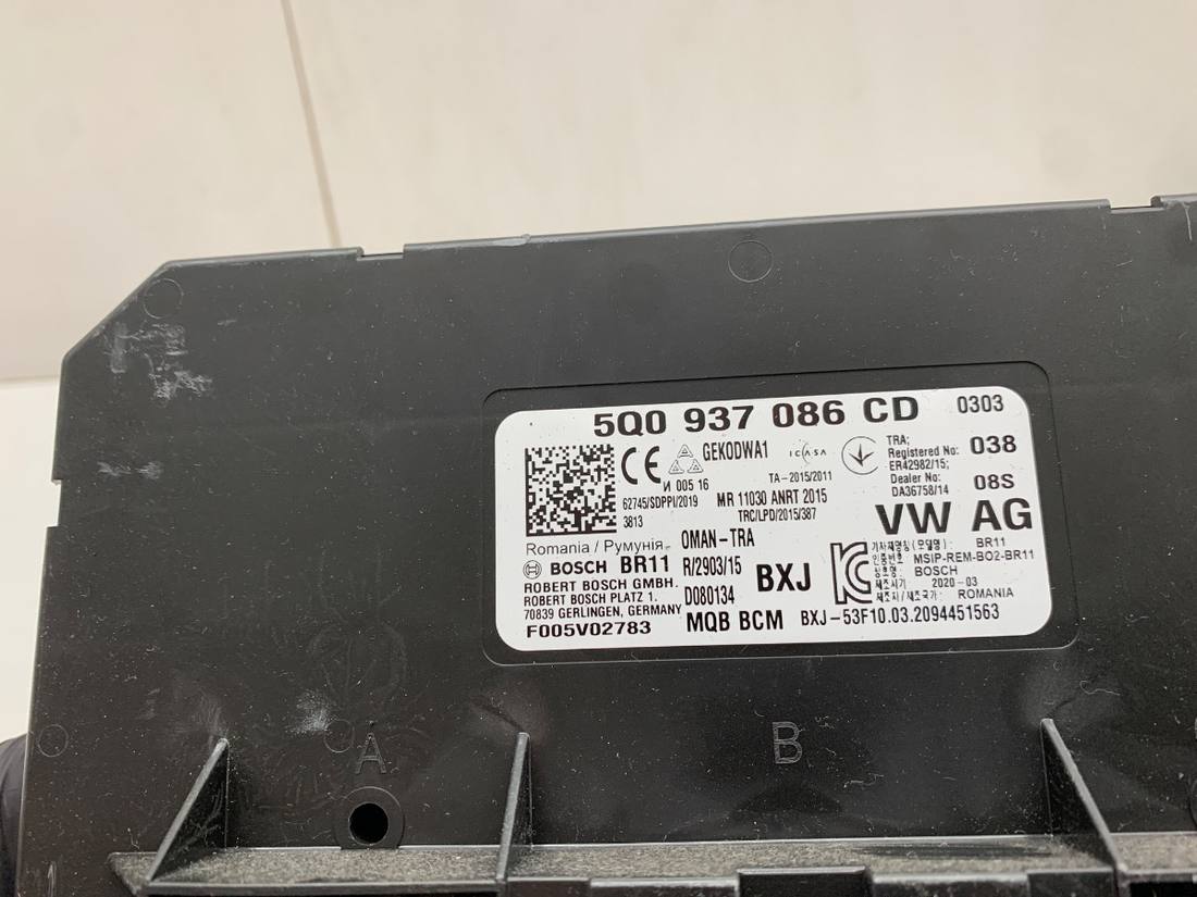 Блок керування модуль Volkswagen Golf 7 5Q0937086CD — фото деталі 5