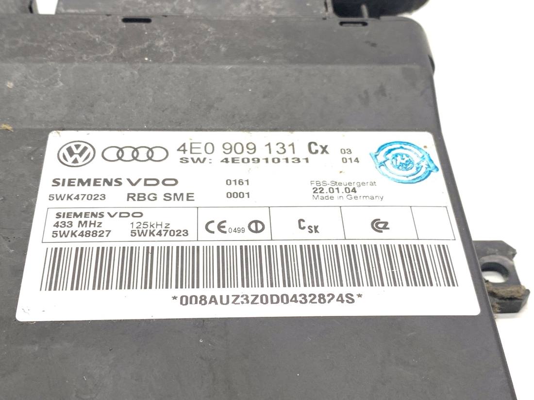 Блок керування модуль Audi A8 D3 4E0909131 — фото деталі 4