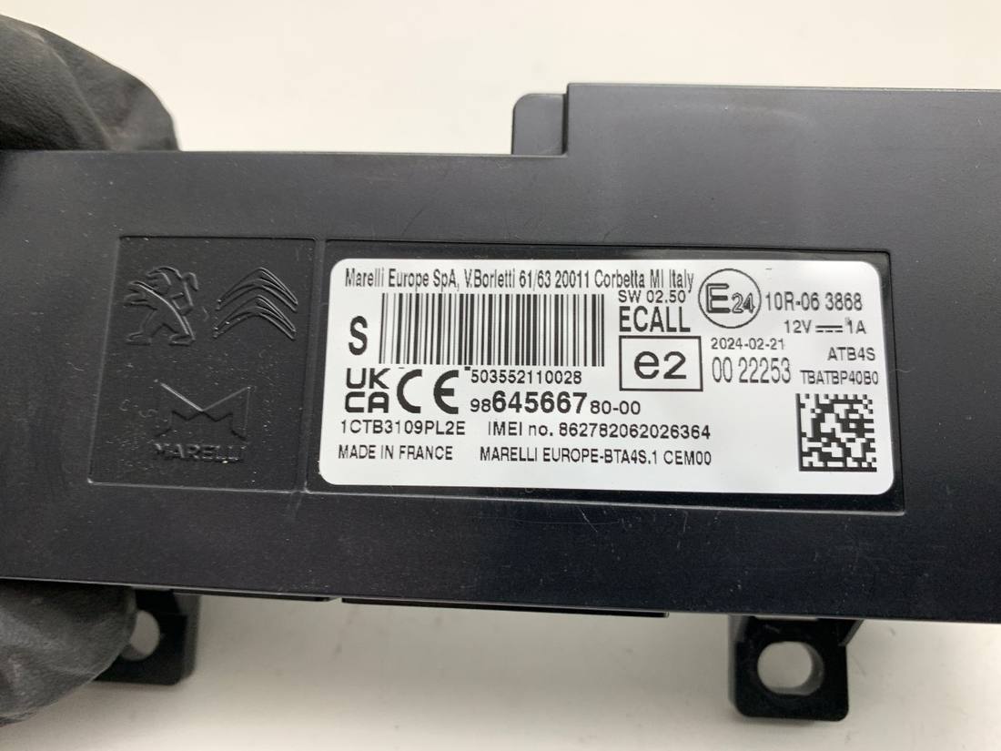 Блок керування модуль Toyota Proace City 9864566780 — фото деталі 5