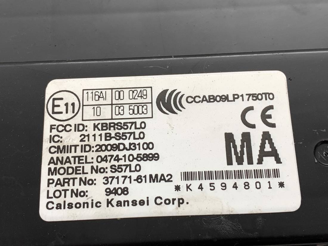 Блок управления модуль Suzuki Sx4 37171-61MA2 — фото детали 4