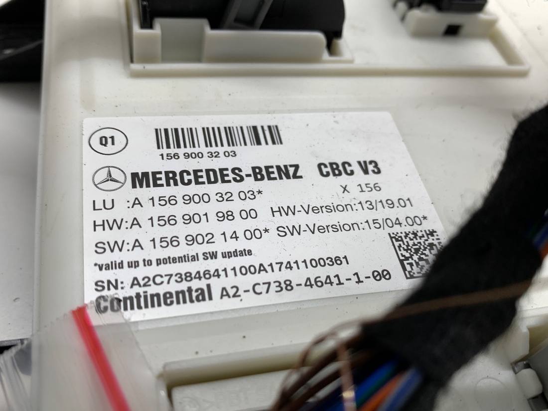 Блок керування модуль Mercedes CLA C118 A1569003203 — фото деталі 4