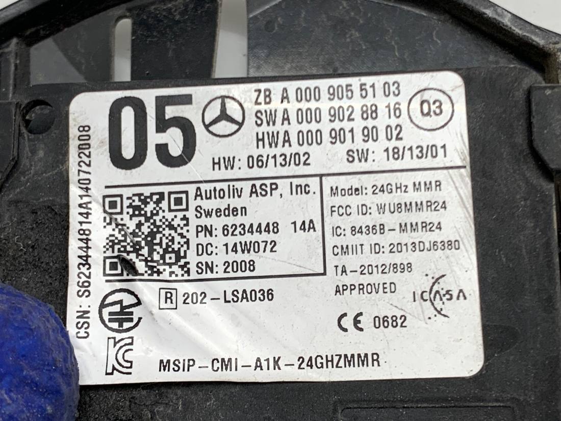 Блок керування модуль Mercedes B W246 A0009055103 — фото деталі 4