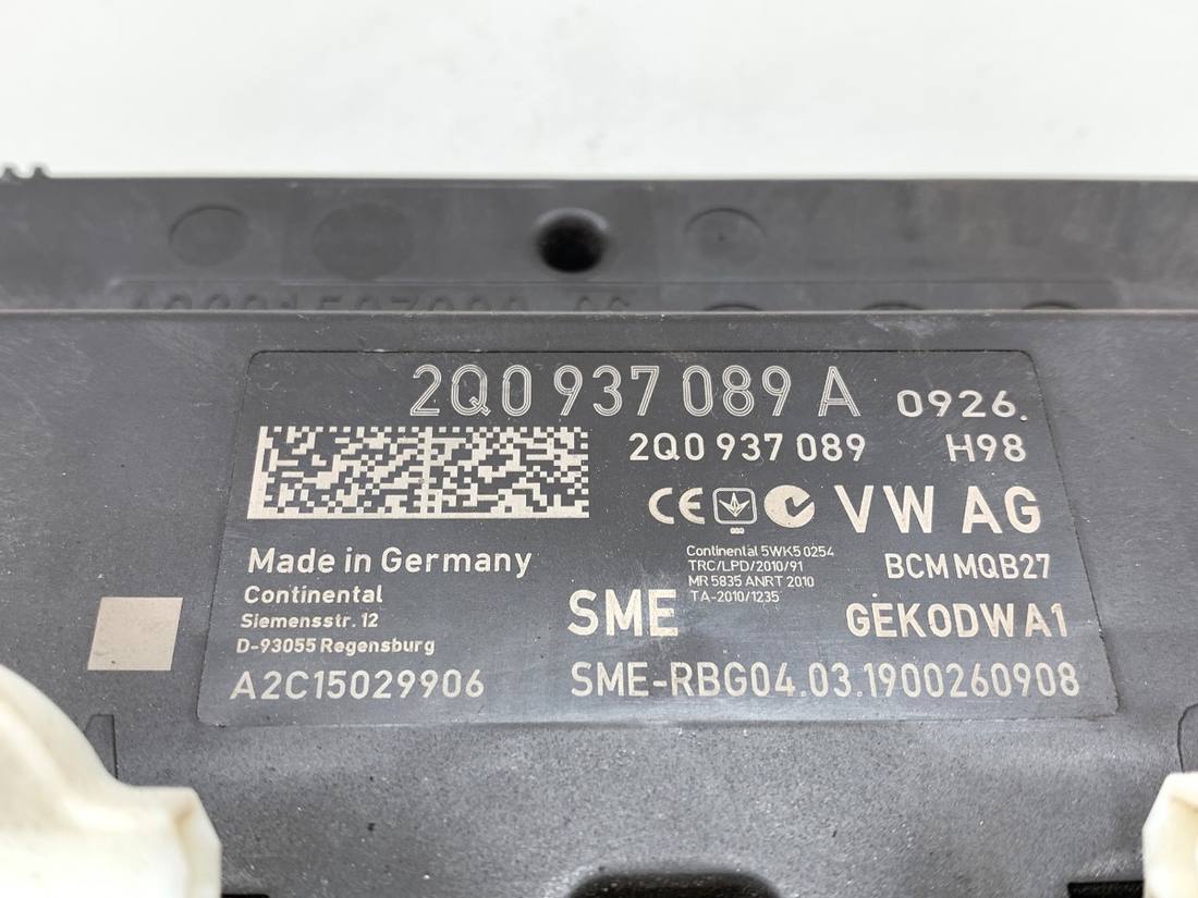 Блок керування модуль Skoda Fabia 3 2Q0937089A — фото деталі 3