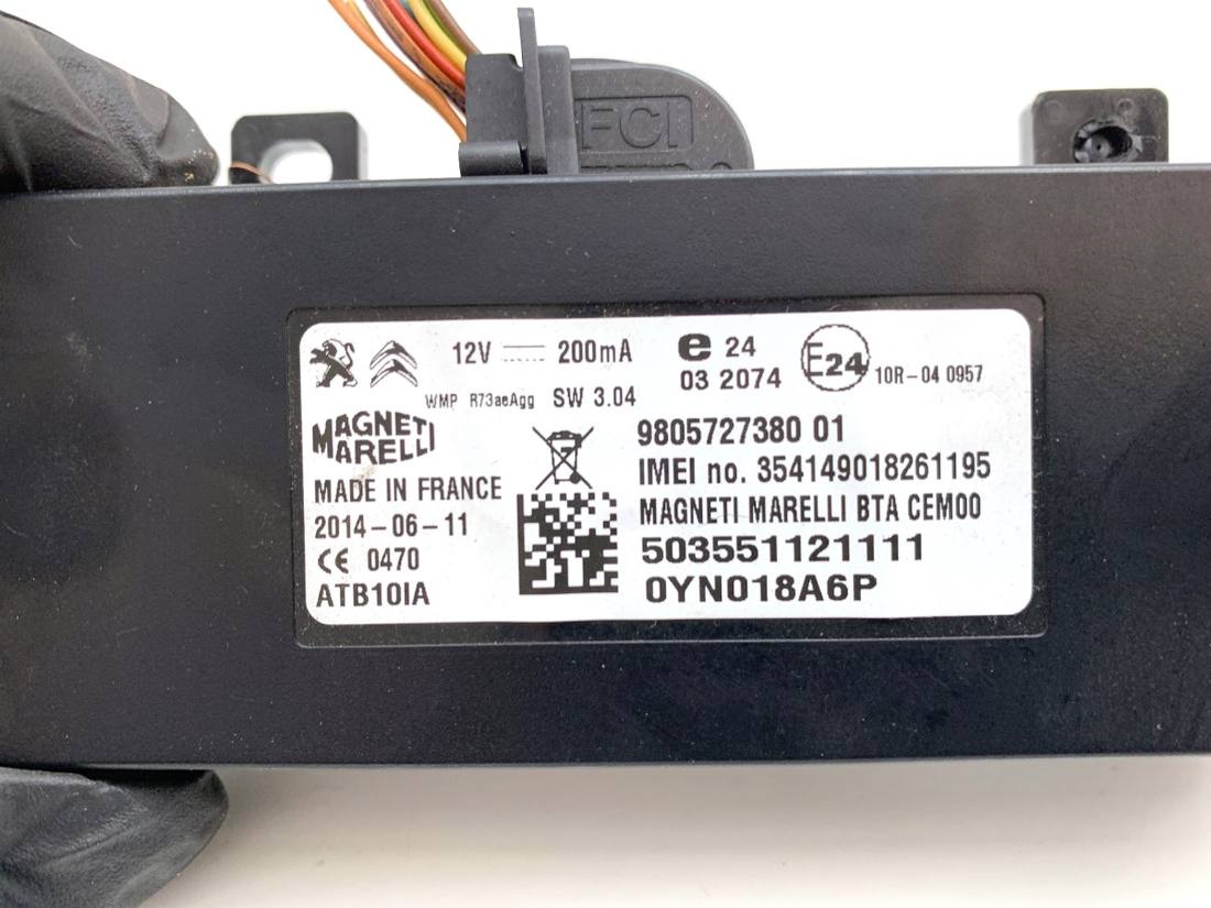Блок керування модуль Peugeot 308 9805727380 — фото деталі 5