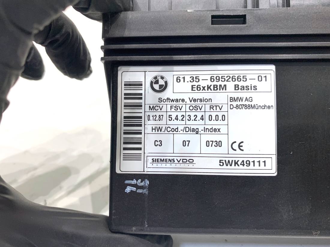 Блок керування модуль BMW 5 E60 6952665 — фото деталі 4