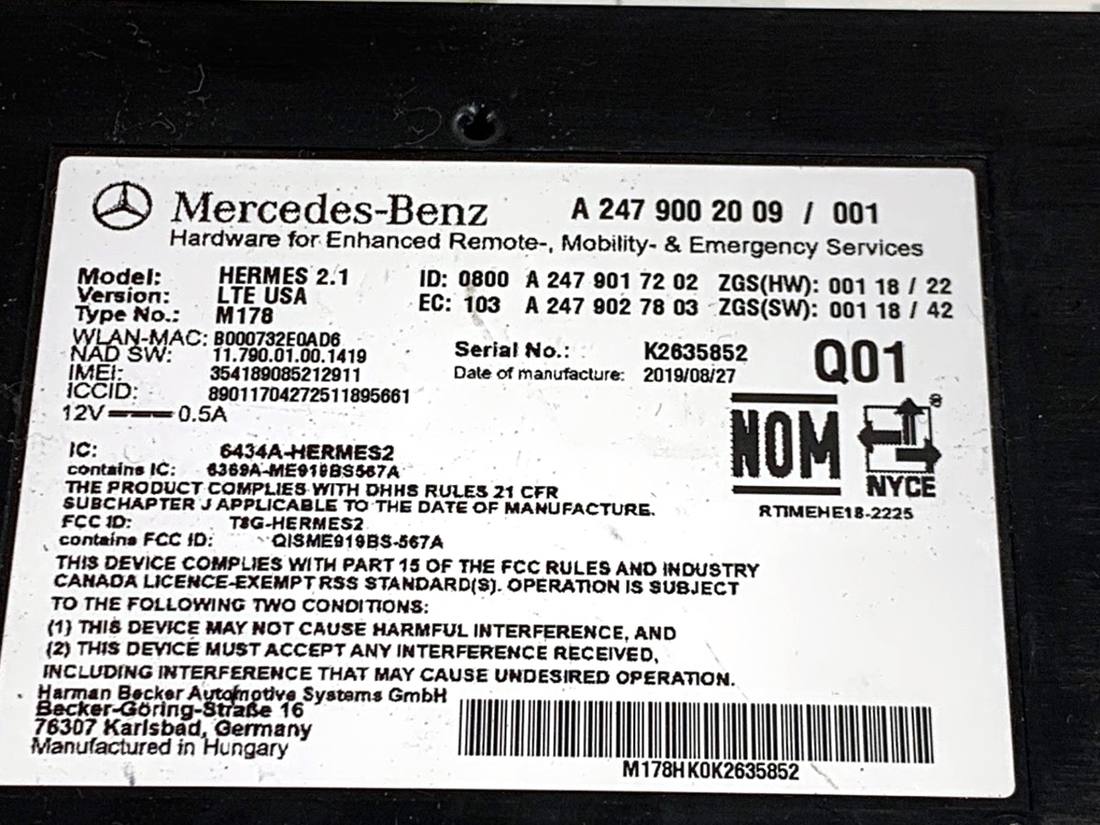 Блок керування модуль Mercedes GLE V167 A2479002009 — фото деталі 5