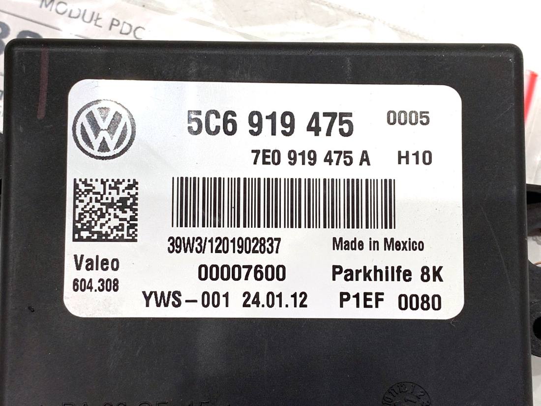 Блок управления модуль Volkswagen Jetta 5C6919475 — фото детали 3