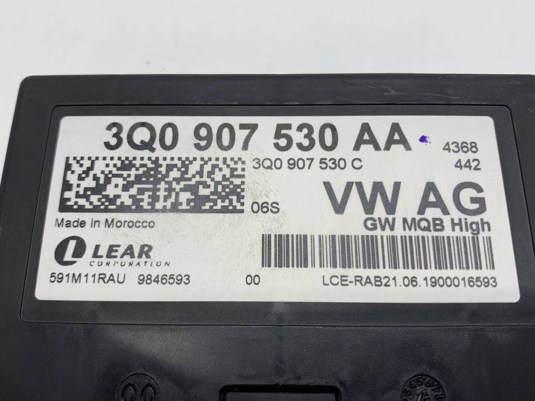 Блок управления модуль Seat Leon 3Q0907530AA — фото детали 4