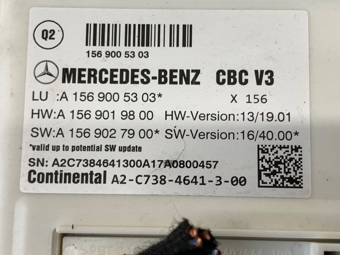 Блок управления модуль Mercedes GLA X156 A1569005303 — фото детали 4