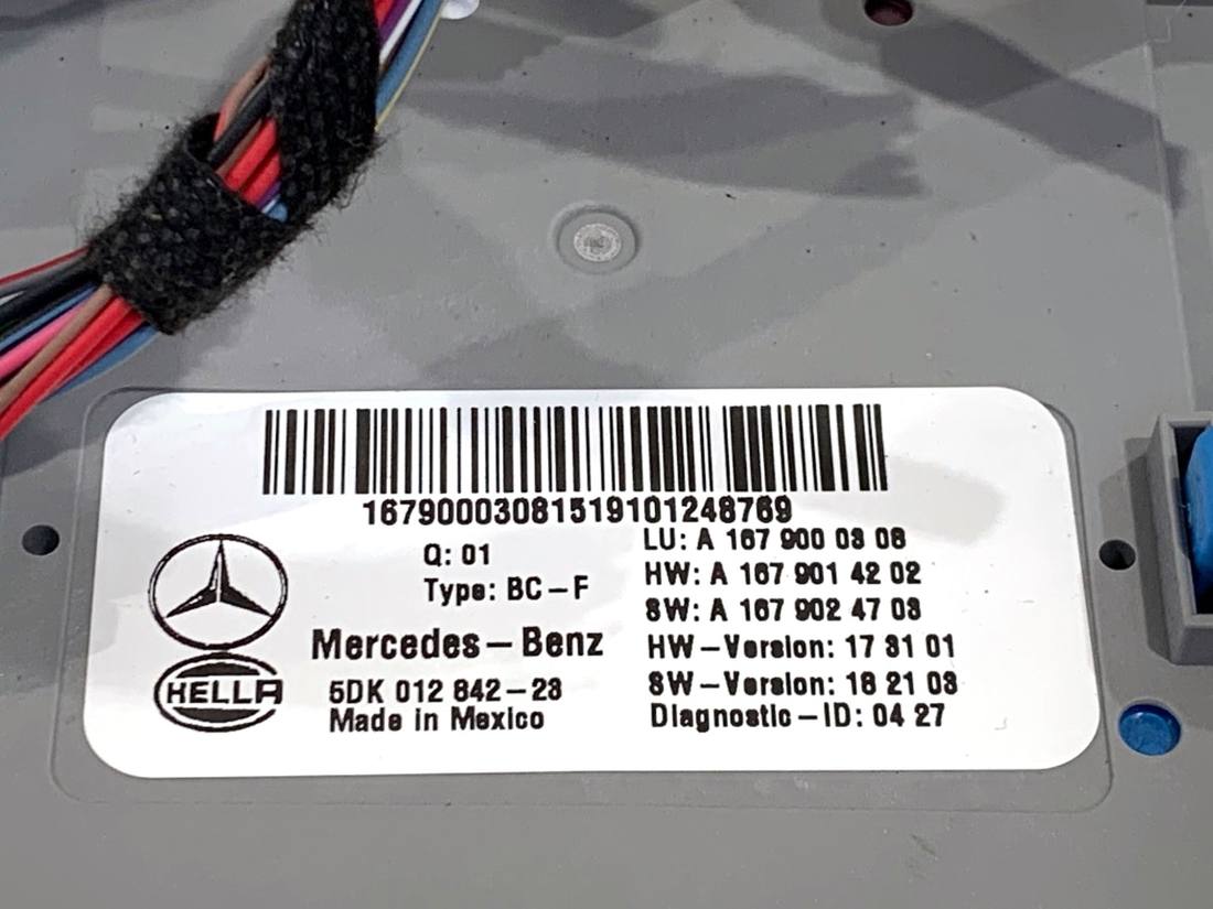 Блок керування модуль Mercedes GLE V167 A1679000308 — фото деталі 4