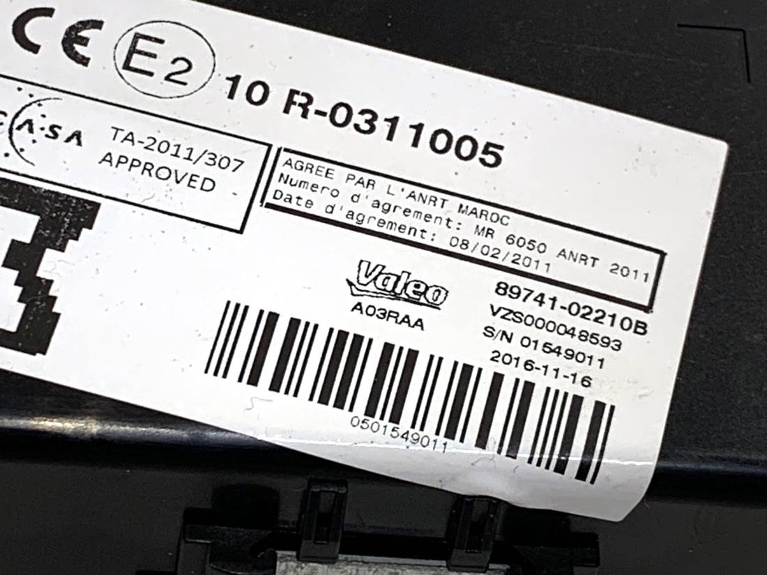 Блок управления модуль Toyota Auris 89741-02210B — фото детали 4