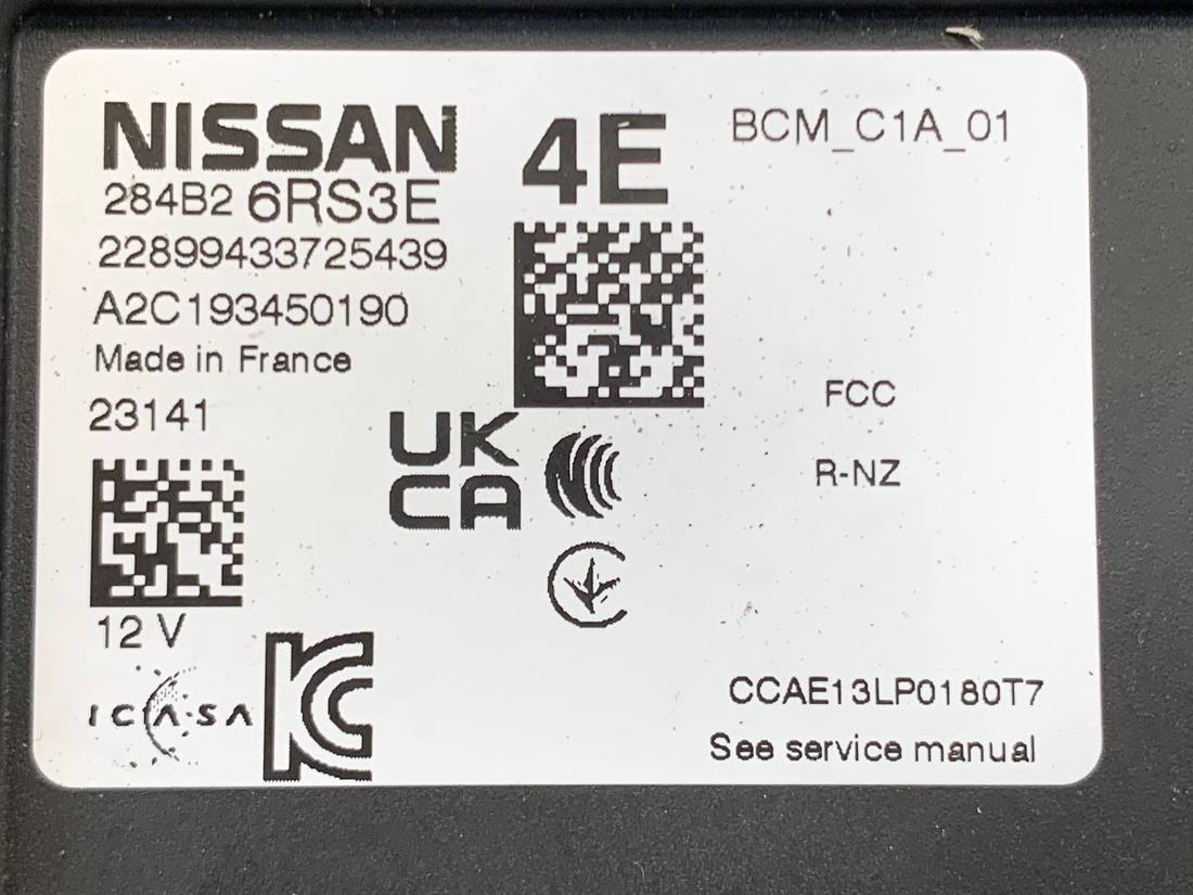 Блок управления модуль Nissan Qashqai 284B26RS3E — фото детали 4